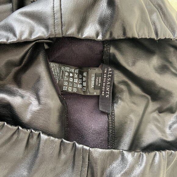 All Saints Faux Leather Leggings - Picture 4 of 5